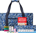 American Mahjong Set with Blue Carrying Bag - Complete 166-Tile Game