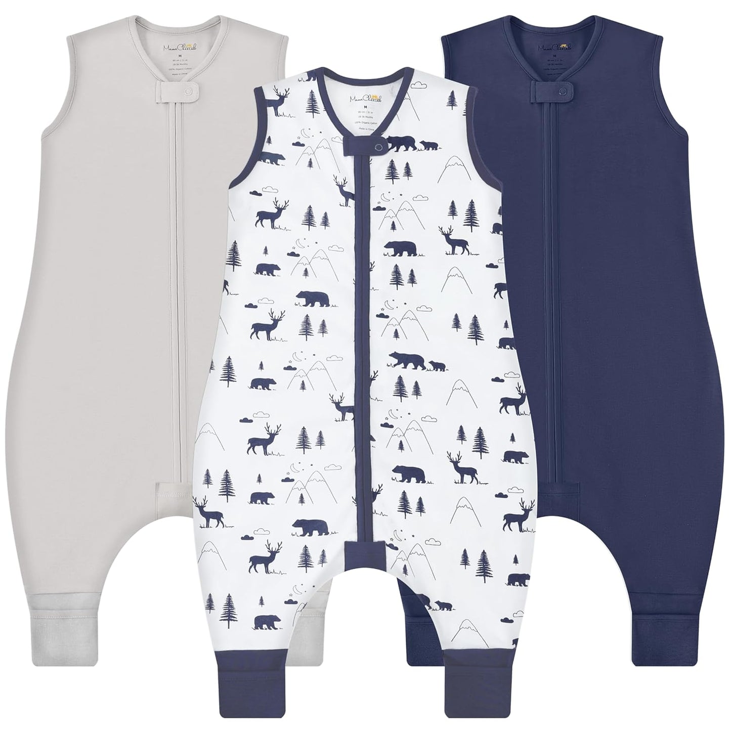 Mama Cheetah Toddler Sleep Sack with Feet for Cozy Nights