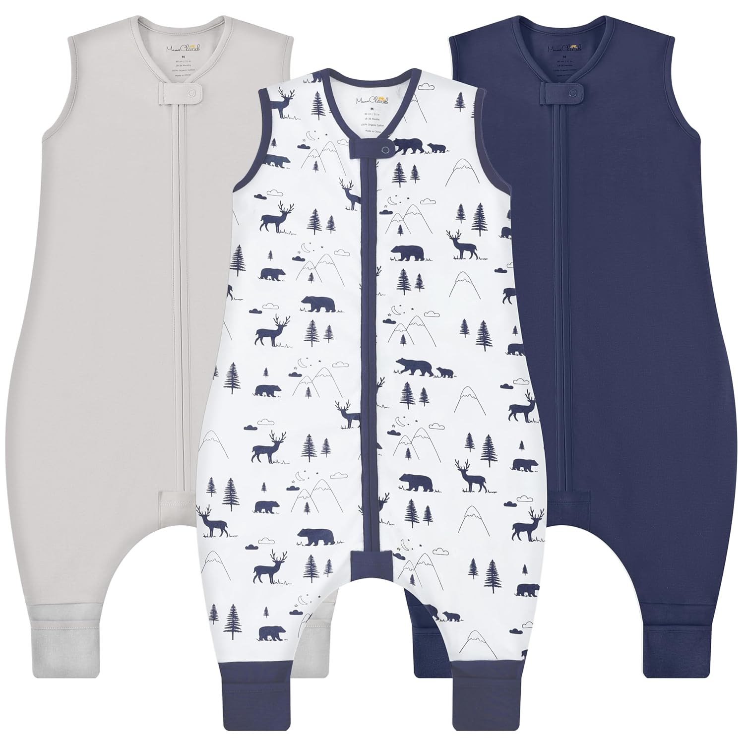 Mama Cheetah Toddler Sleep Sack with Feet for Cozy Nights
