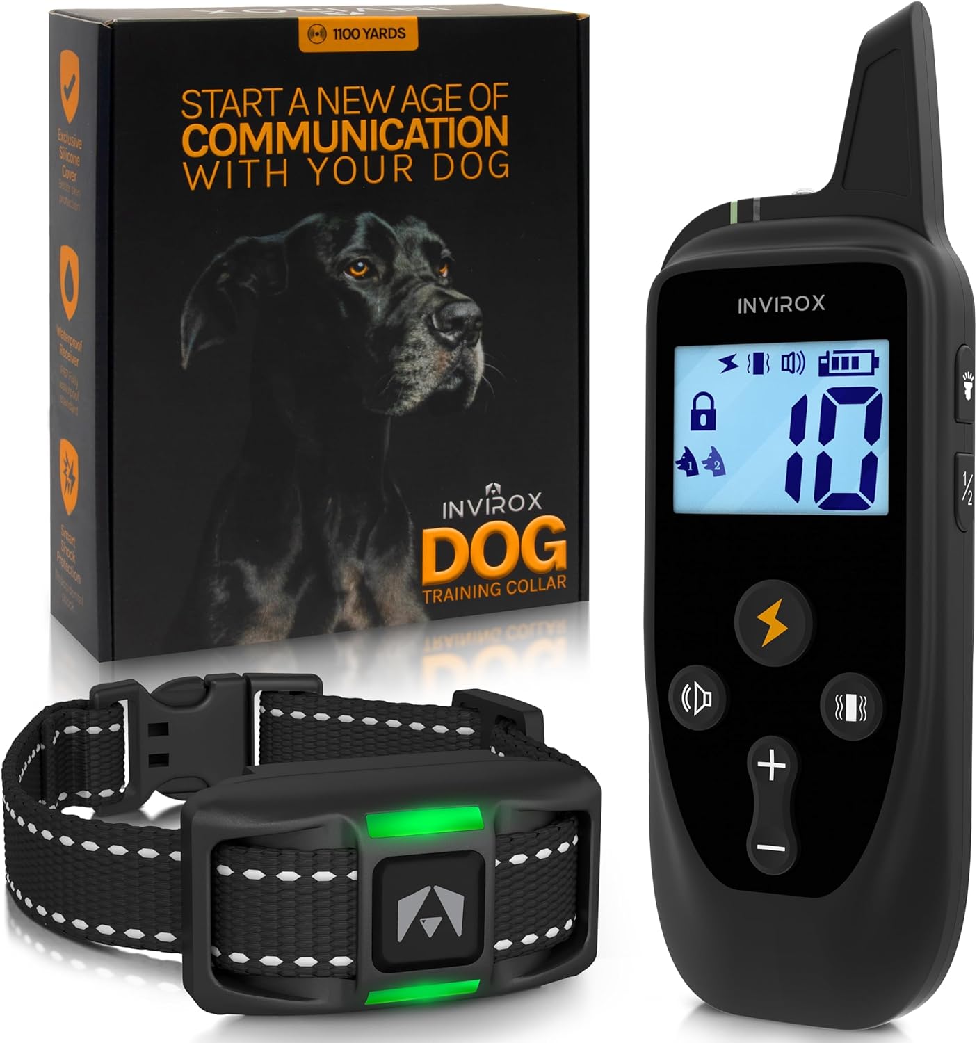 INVIROX Dog Training Collar with Remote for Effective Training