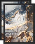 Engineered Wood 20 x 26 Frame Set of 2, Black - Lightweight Poster