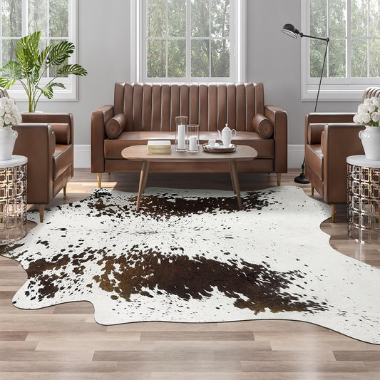 Faux Cow Print Rug Large - AROGAN 810 Feet Non-Slip Area Rug