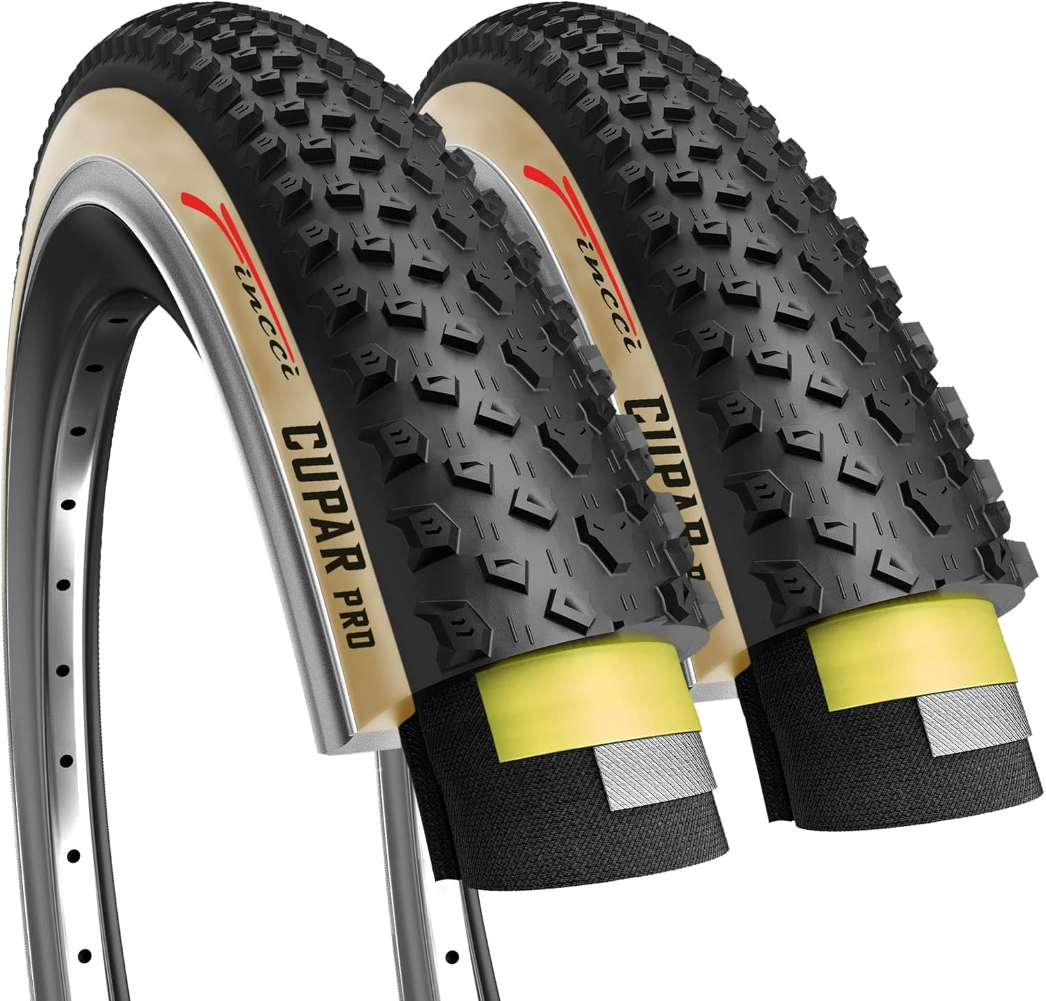 Fincci Foldable 26x2.10 Mountain Bike Tires for All Riders