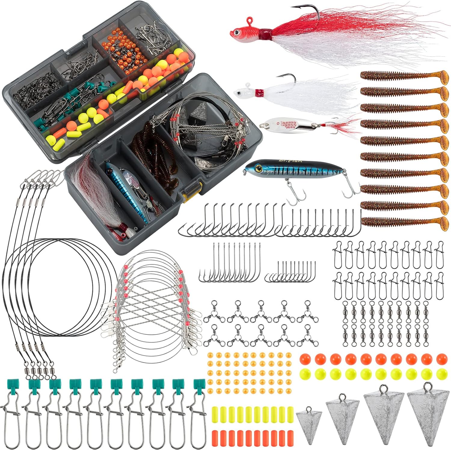 Dr.Fish 269-Pc Surf Fishing Tackle Kit - Ultimate Saltwater Gear
