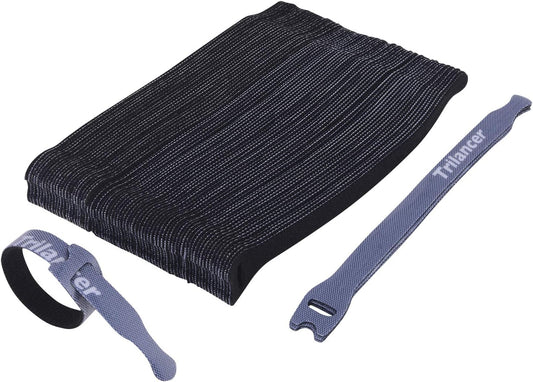 50 Pack Trilancer Cable Straps: Adjustable Cord Organizer
