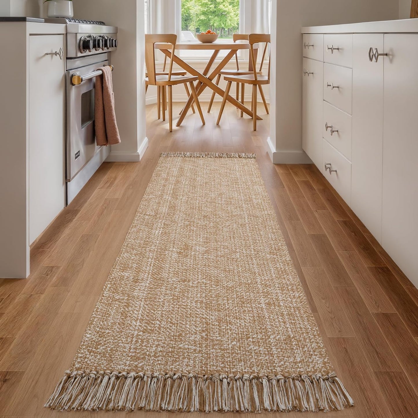 Collive Hand Woven Reversible Washable Hallway Runner Rug