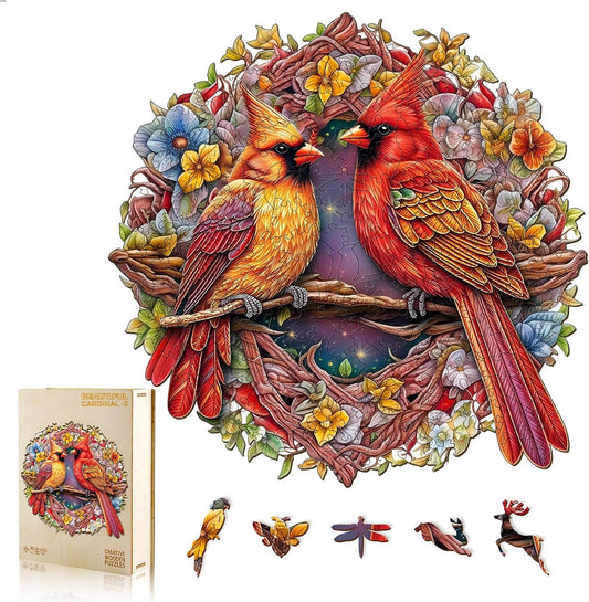 Wooden Puzzles for Adults - Cardinal Building Set for Fun