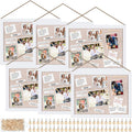 Wood Bulletin Boards with Linen 12x16 6-Pack - Versatile Wall Display