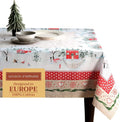 Table Cloth Square 60 in Cotton Tablecloth - Rural Christmas