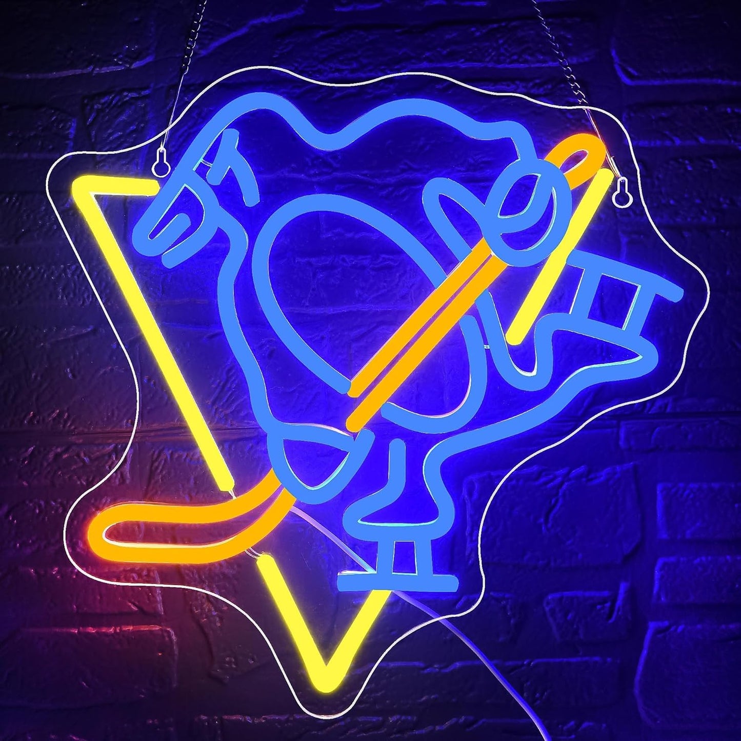 Ice Hockey Neon Sign for Sports Decor and Hockey Fans Gifts