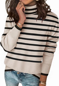 Turtleneck Sweater Pullover - Cozy Chunky Knit for Fall Winter