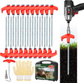 SEARART 8 Heavy Duty Tent Stakes 20PCS