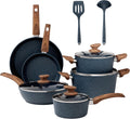 Nonstick Granite Pots and Pans Set - 12 Piece Induction Cookware