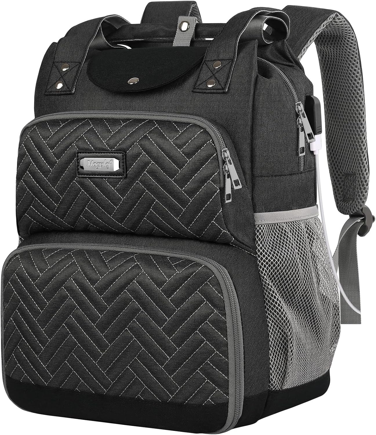 Mogplof Lunch Backpack with Insulated Cooler and USB Port