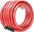 Solution4Patio Long Lead-in Red Garden Hose 5/8 in. x 50 ft - Kink
