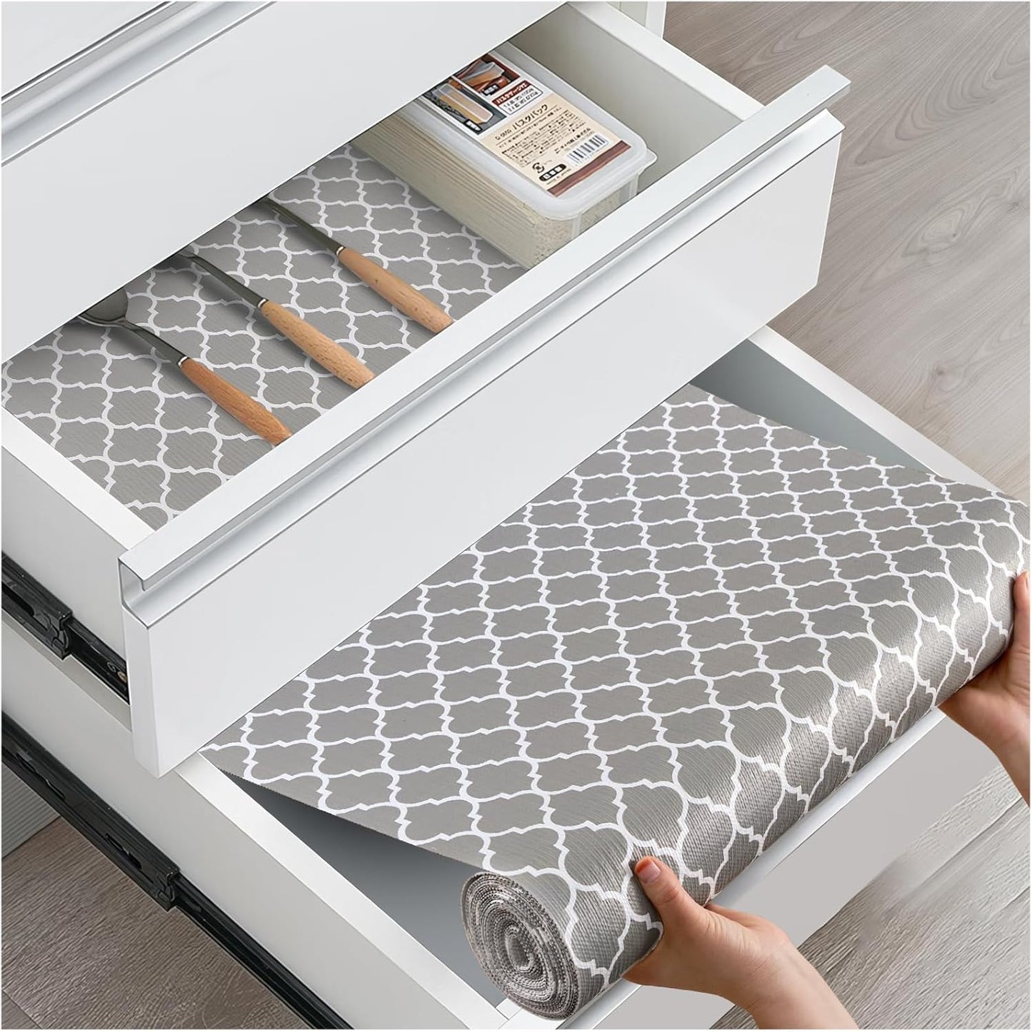 Non-Slip Kitchen Cabinet Liners for Drawers and Shelves