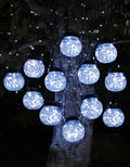 Solar Lights Outdoor Hanging Lanterns 12-Pack - Cold White