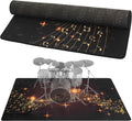 Drum Rug 6 ft x 4 ft Music Mat - Non-Slip Soundproof Pad