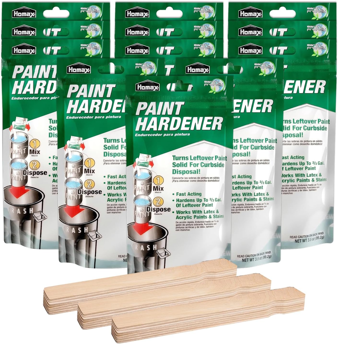 Homax Waste Away Paint Hardener - Fast Acting Solidifier for Disposal