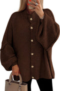 PRETTYGARDEN Women's Button Down Chunky Knit Cardigan - Cozy Style