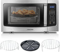 Toshiba 4-in-1 Air Fryer Microwave: Smart Sensor, Convection, Mute Function