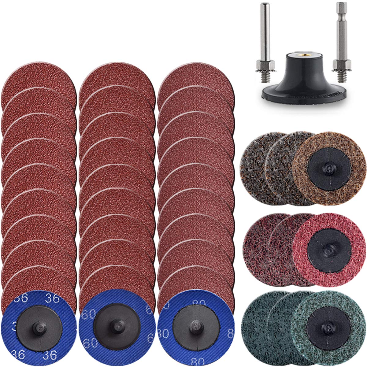 Fast Change Sanding Disc Pack - Versatile Grits for Die Grinder