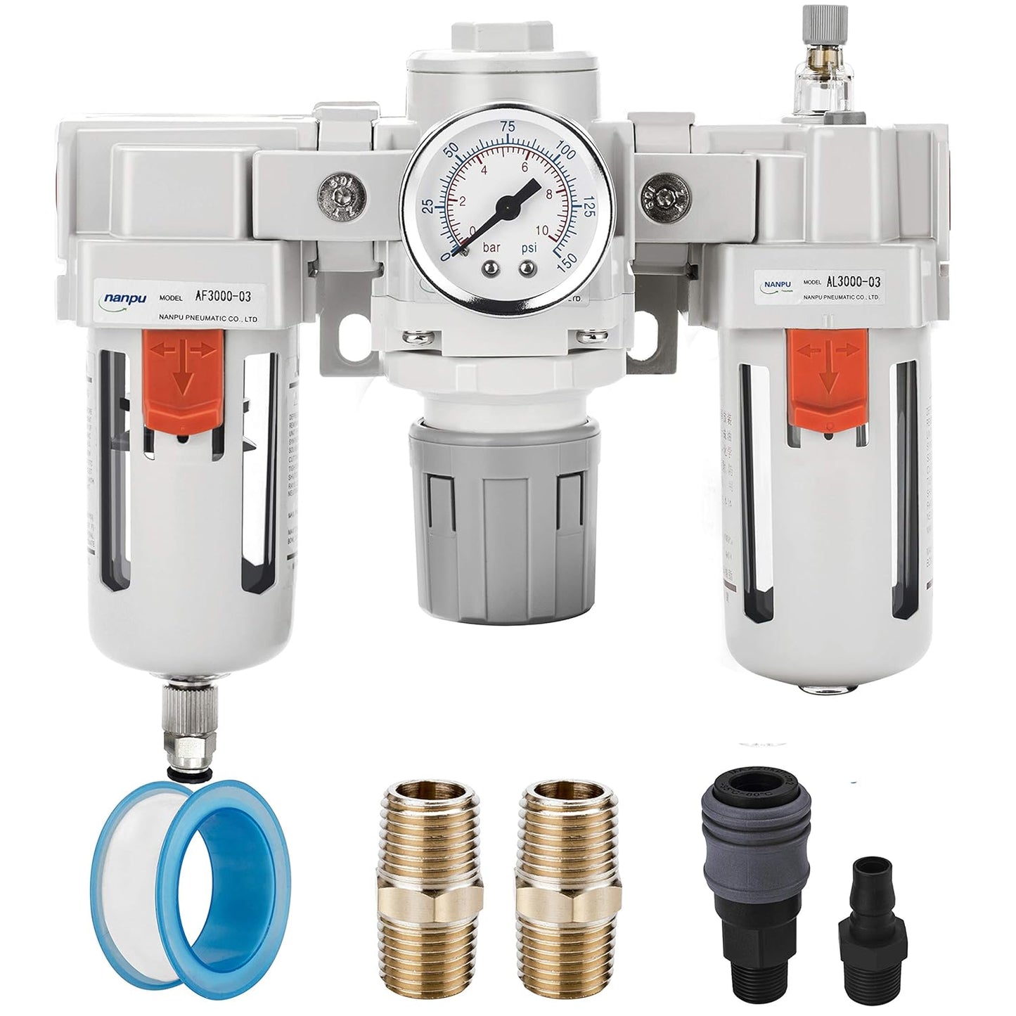NANPU 3/8 NPT Air Filter Regulator Lubricator Combo Review