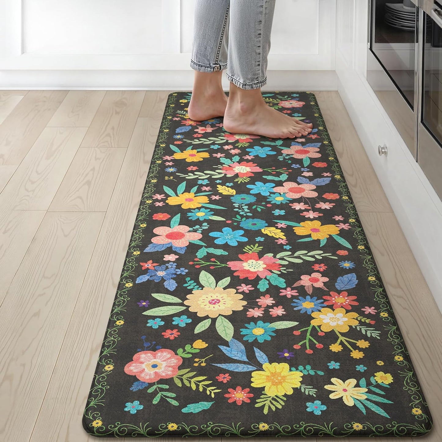 GENIMO Kitchen Mats for Floor - Cushioned Anti-Fatigue Rug