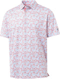 Mens Golf Shirt Short Sleeve Dry Fit Polo - Performance Comfort