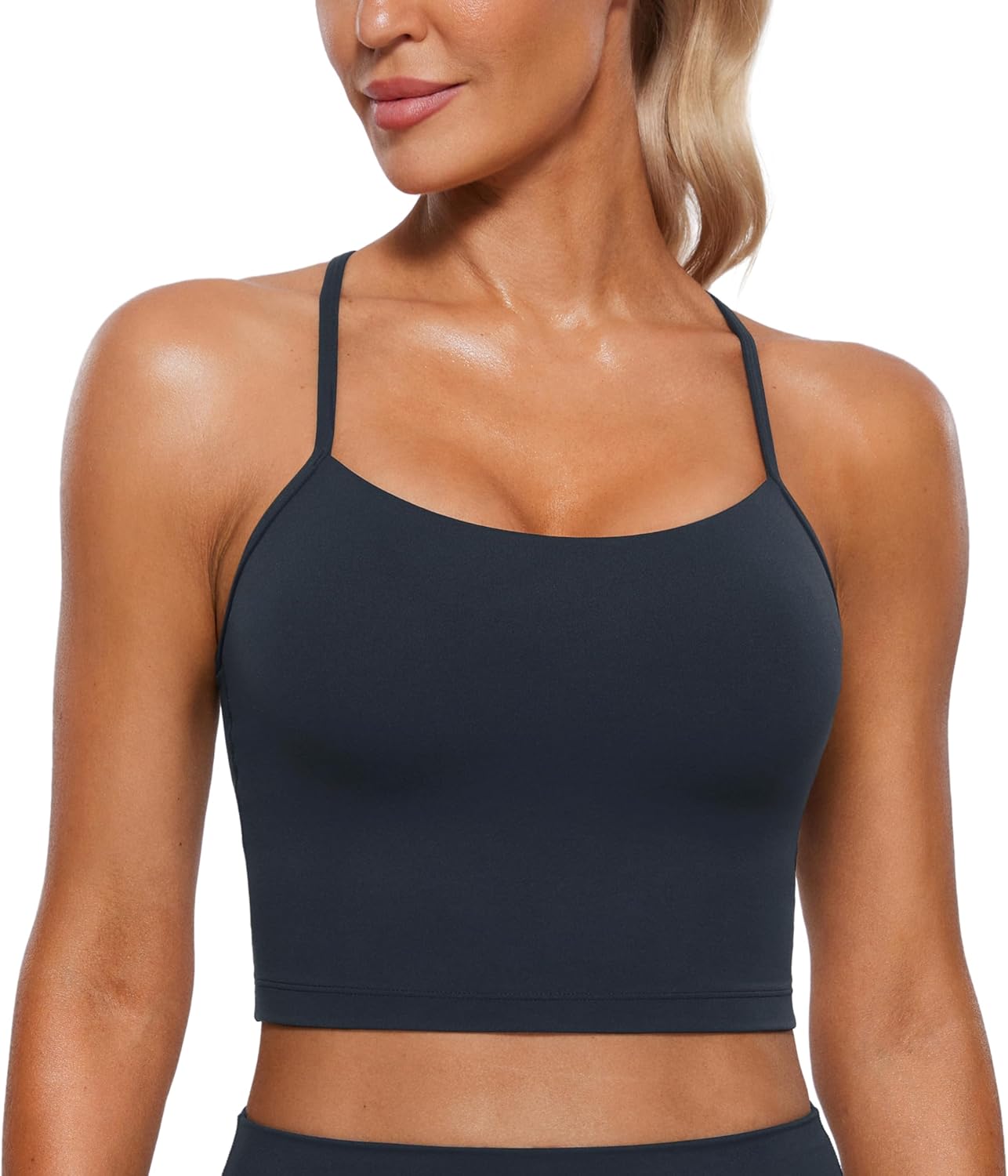 CRZ YOGA Butterluxe Y Back Crop Tank Tops for Women Review