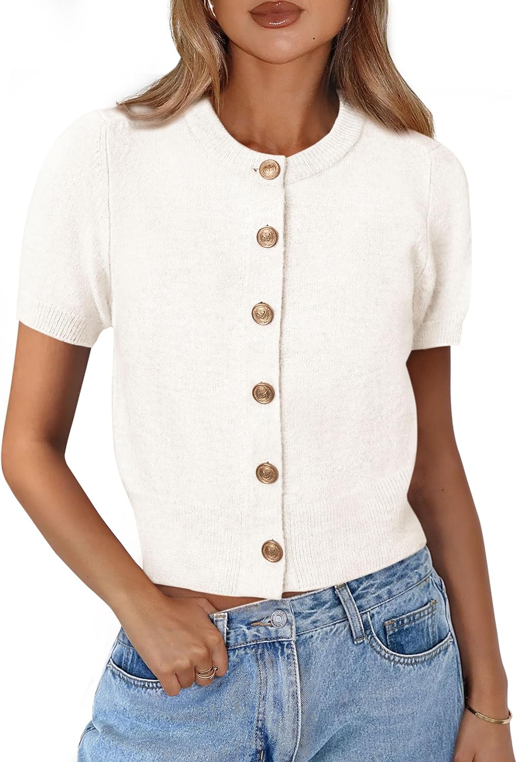 PRETTYGARDEN Womens Casual Summer Short Sleeve Cardigans 2025