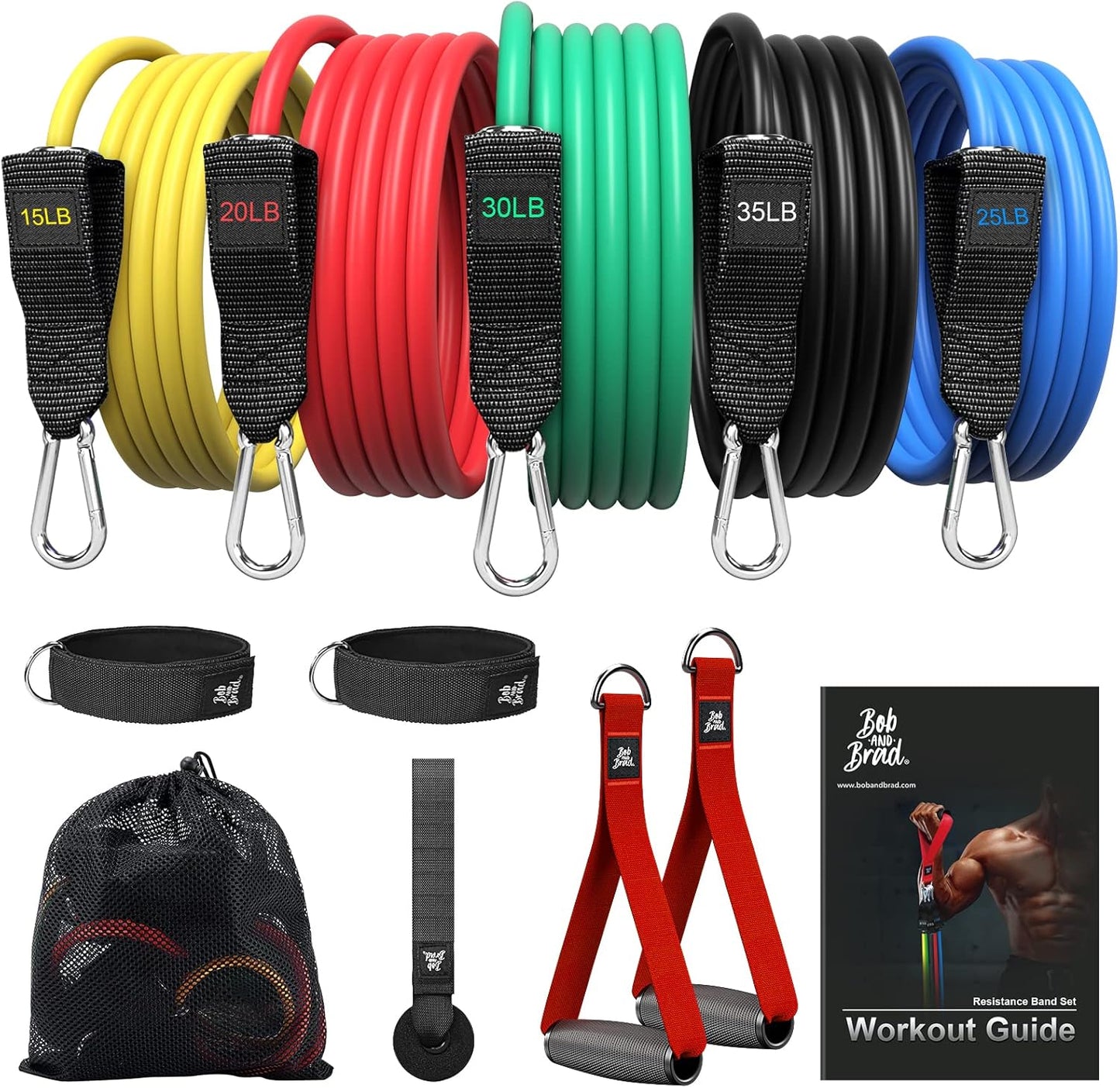 BOB AND BRAD Resistance Bands Set for Effective Workouts