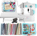 Mini Sewing Machine for Beginners - Portable 122-Piece Kit