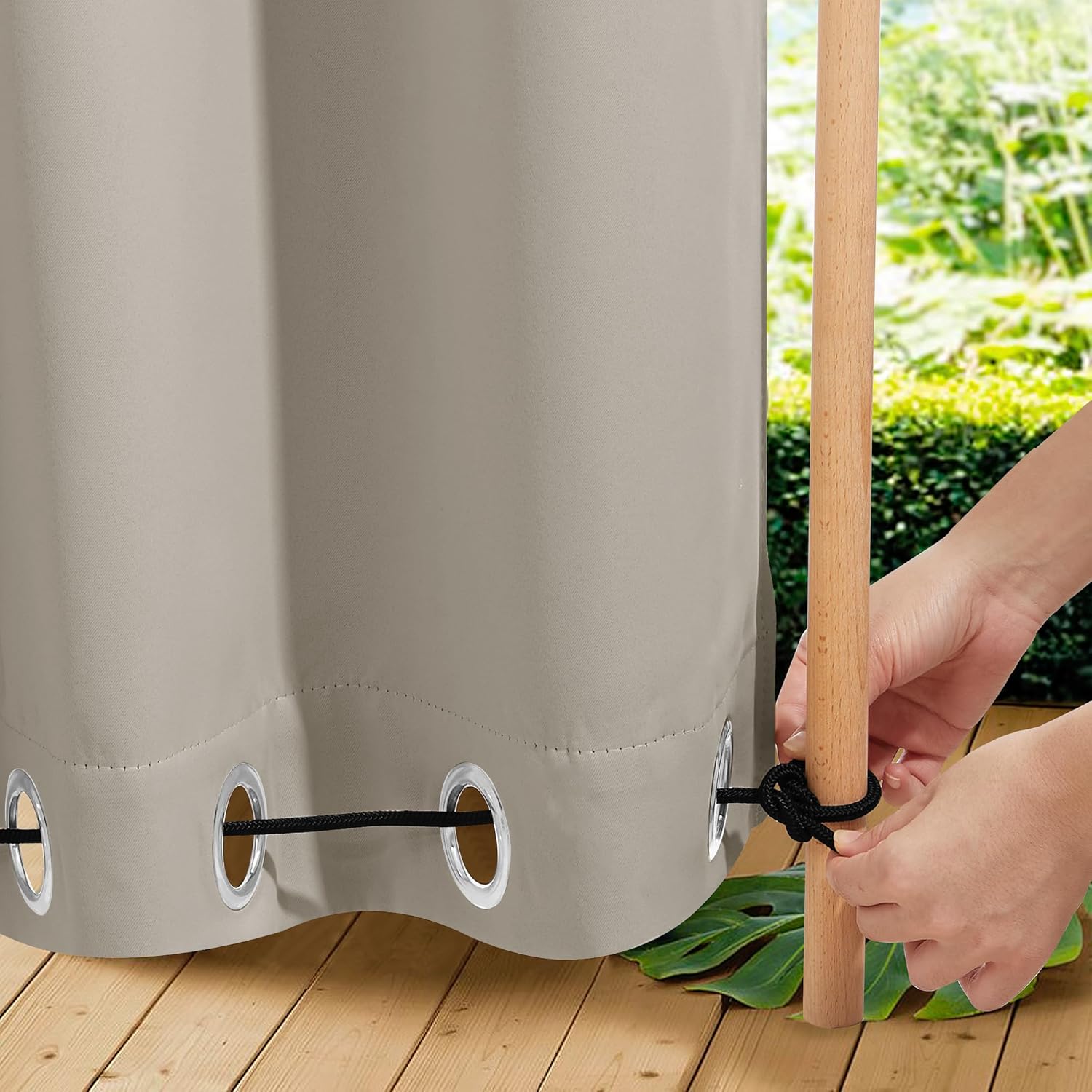NICETOWN Waterproof Outdoor Curtains for Patio and Gazebo