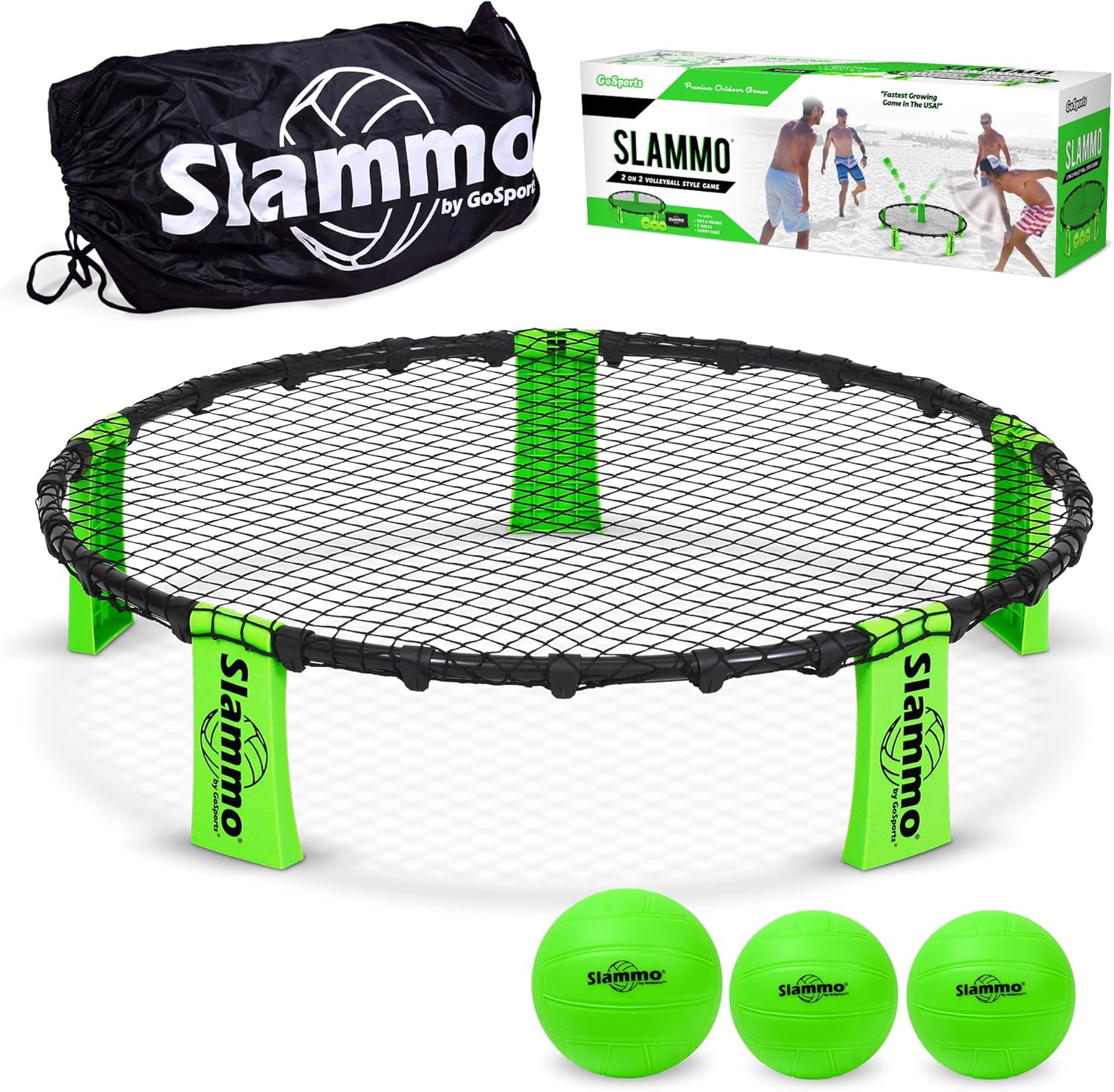 GoSports Slammo Game Set - Ultimate Outdoor Roundnet Fun!