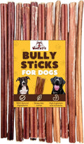 Woofley's 12 Inch Bully Sticks for Small Dogs - Long Lasting Chews