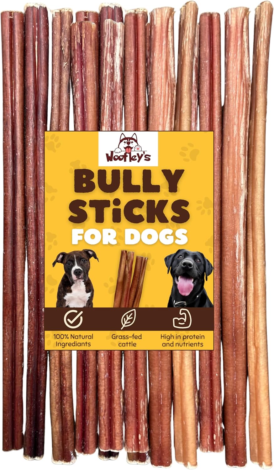 Bully Sticks for Dogs - Long Lasting Chews for Small Dogs