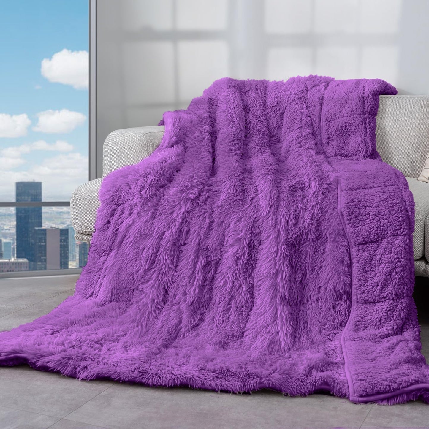 Cottonblue 15lbs Weighted Blanket 60x80 inches for Queen Bed