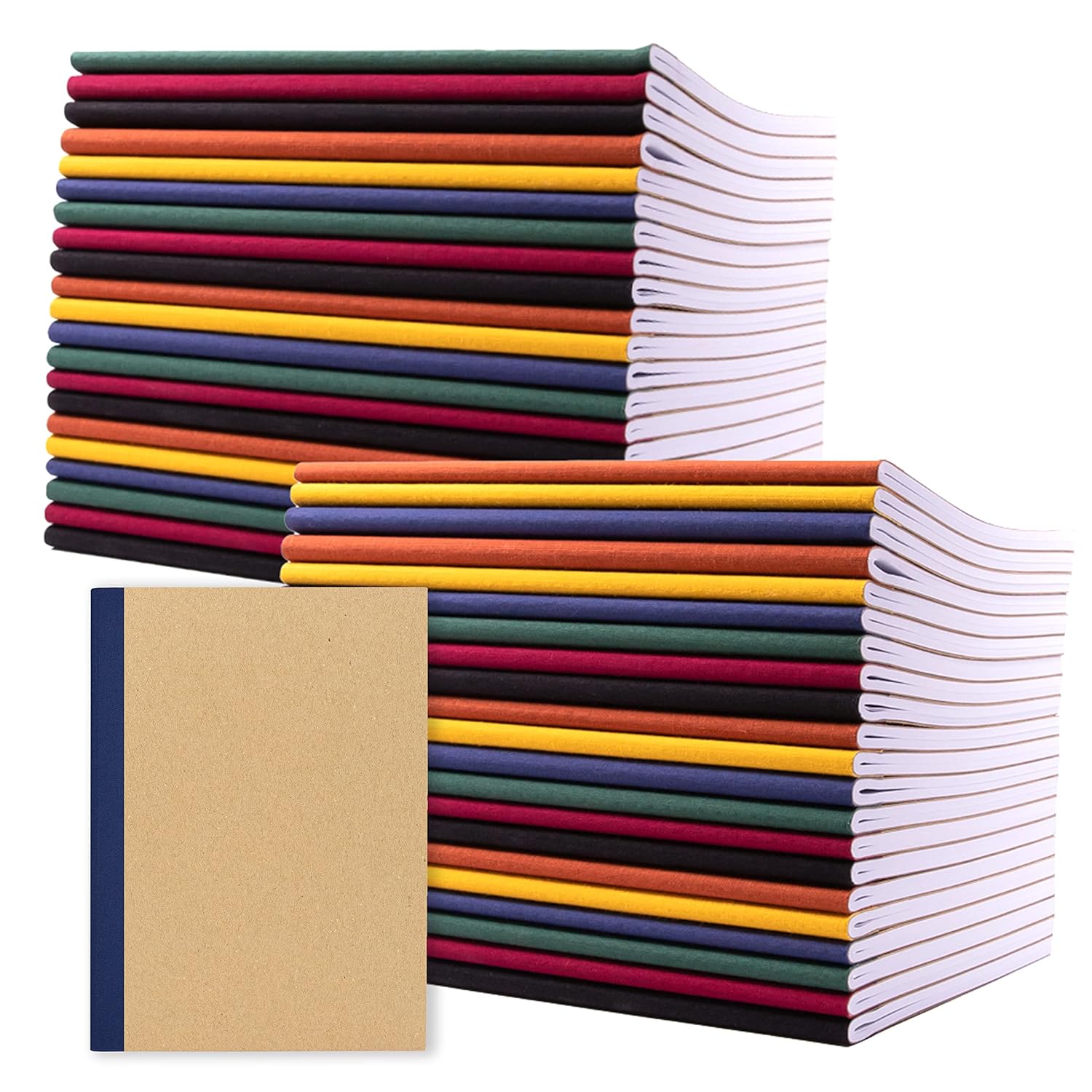 PAPERAGE 48-Pack Composition Notebook Journals for School Use