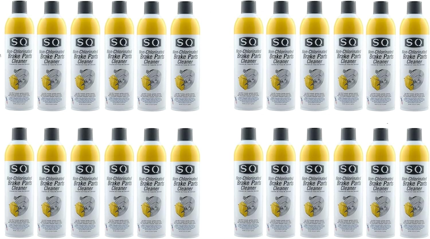 SQ Brake Cleaner Non Chlorinated - 24 Pack of 14.5 OZ Cans