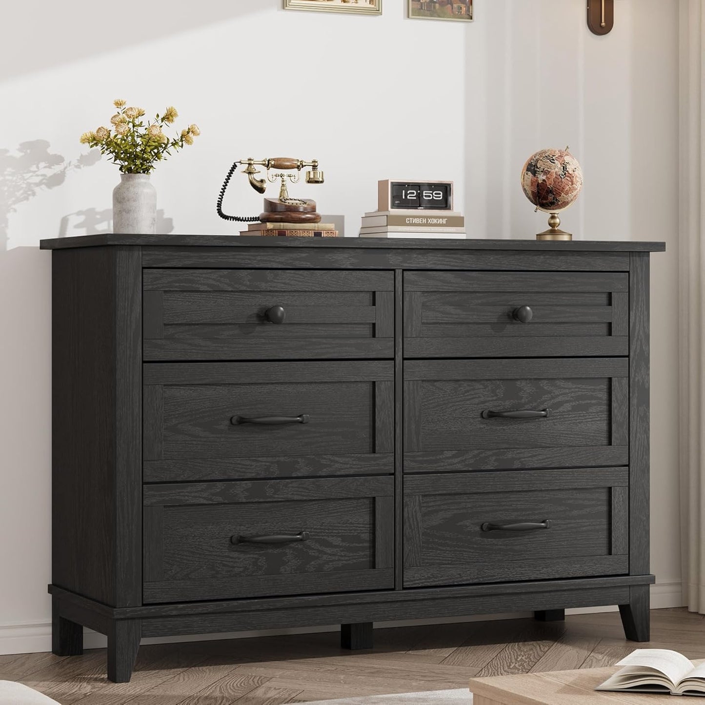 GarveeHome 6 Drawer Dresser for Bedroom with Ample Storage