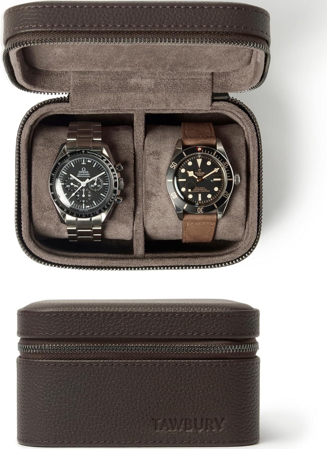 Premium Leather Watch Roll | TAWBURY Watch Case