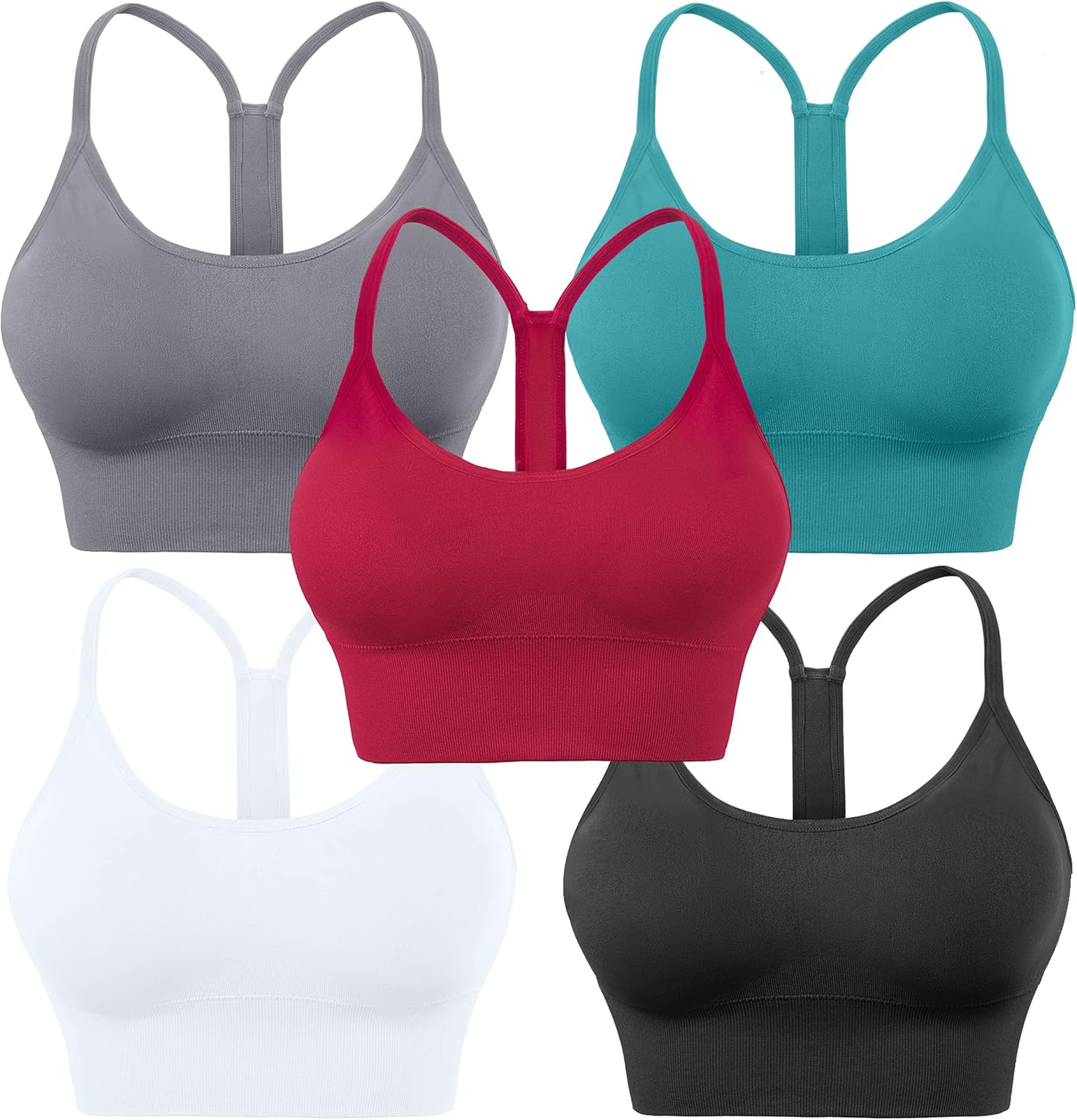 Evcute Racerback Sports Bras for Yoga and Fitness Workouts
