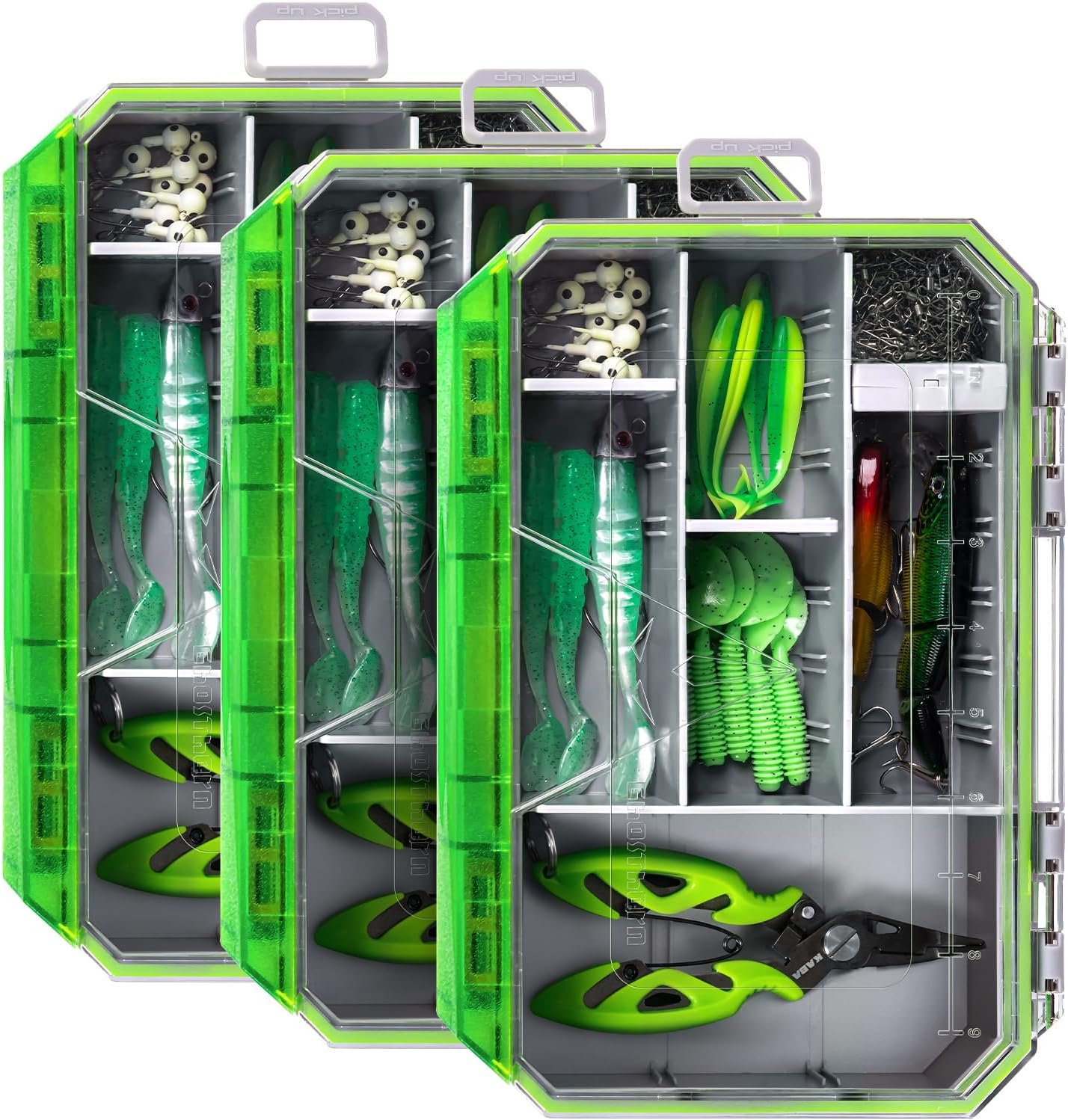 Ghosthorn Waterproof Fishing Tackle Box - Organize with Ease!