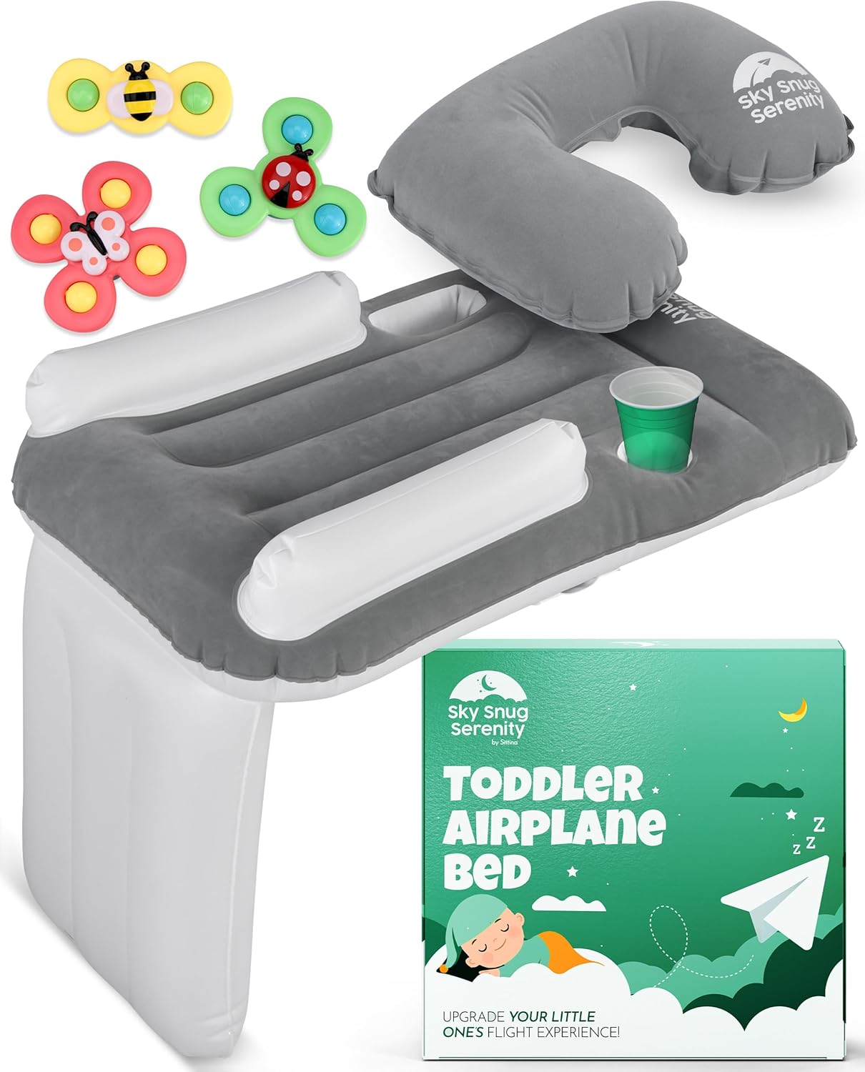 Inflatable Toddler Airplane Bed - Cozy Travel Dream