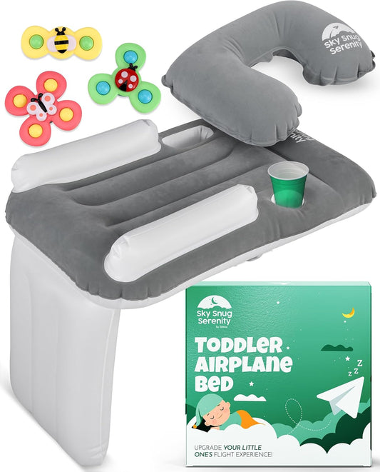 Inflatable Toddler Airplane Bed - Cozy Travel Dream