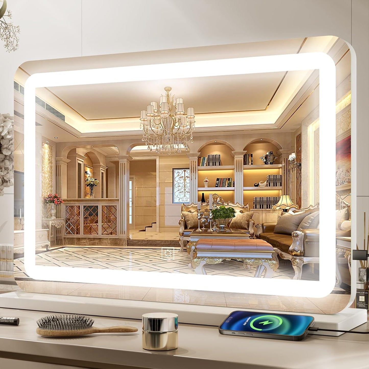 Large Vanity Mirror with Lights for Flawless Makeup Application