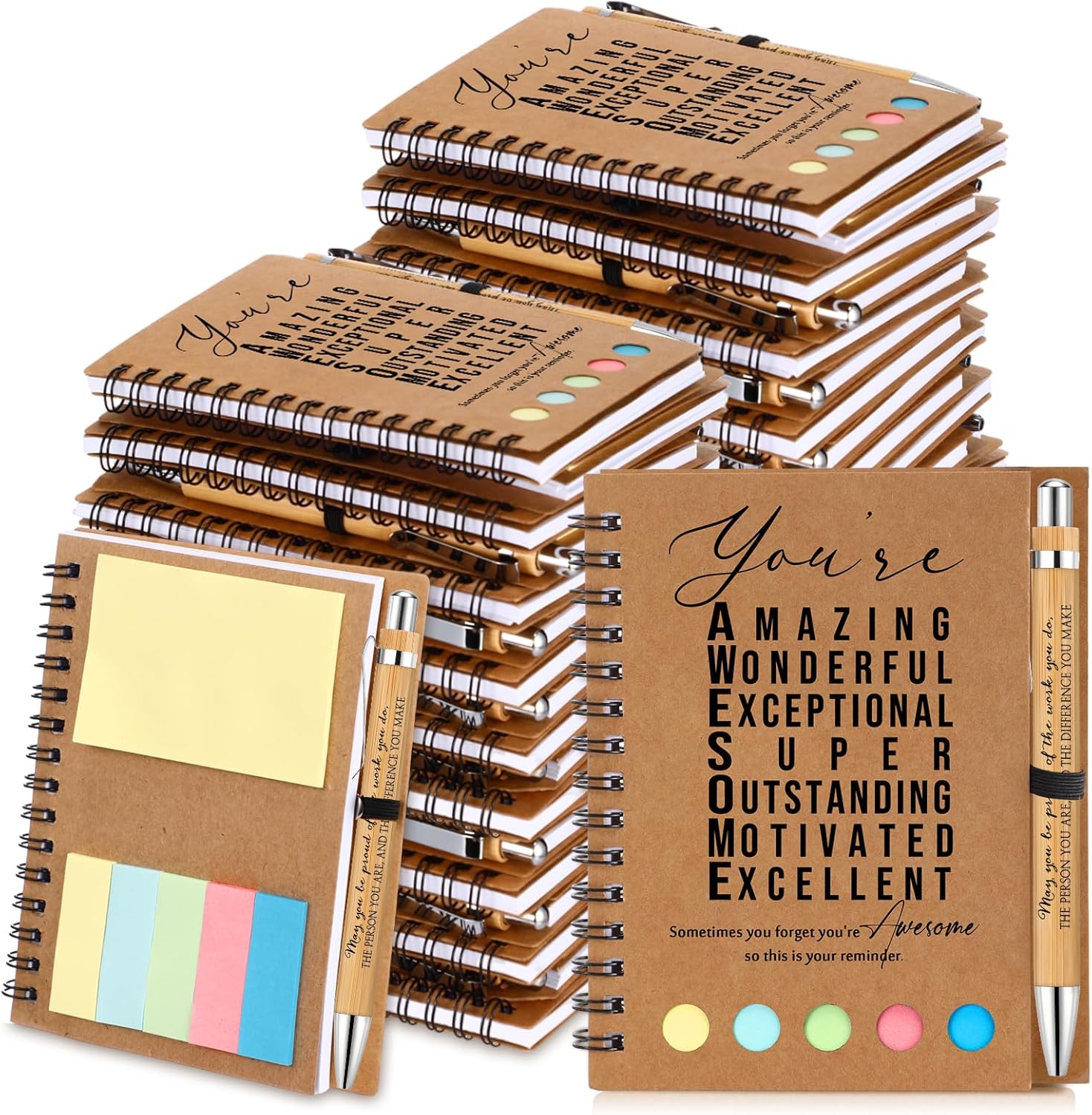Inspirational Notebooks Bulk Employee Appreciation Gifts Set
