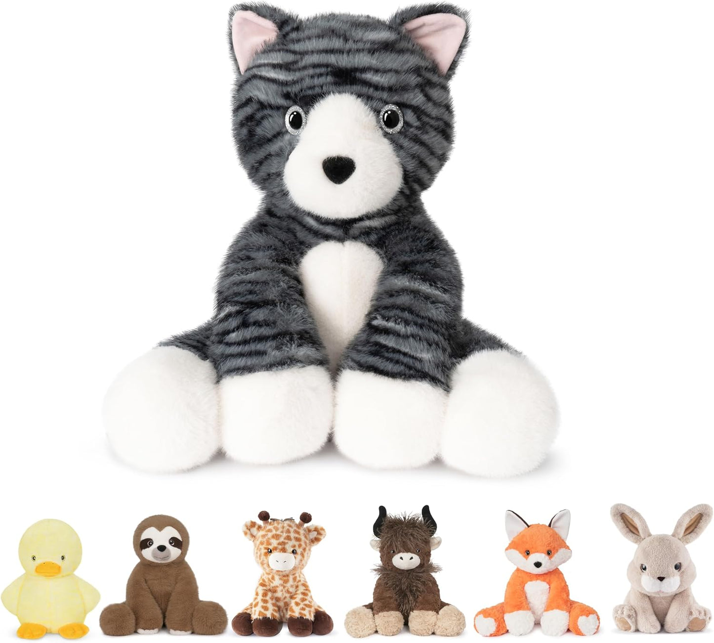 Niuniu Daddy 14in Weighted Stuffed Cat Plush Toy for All Ages