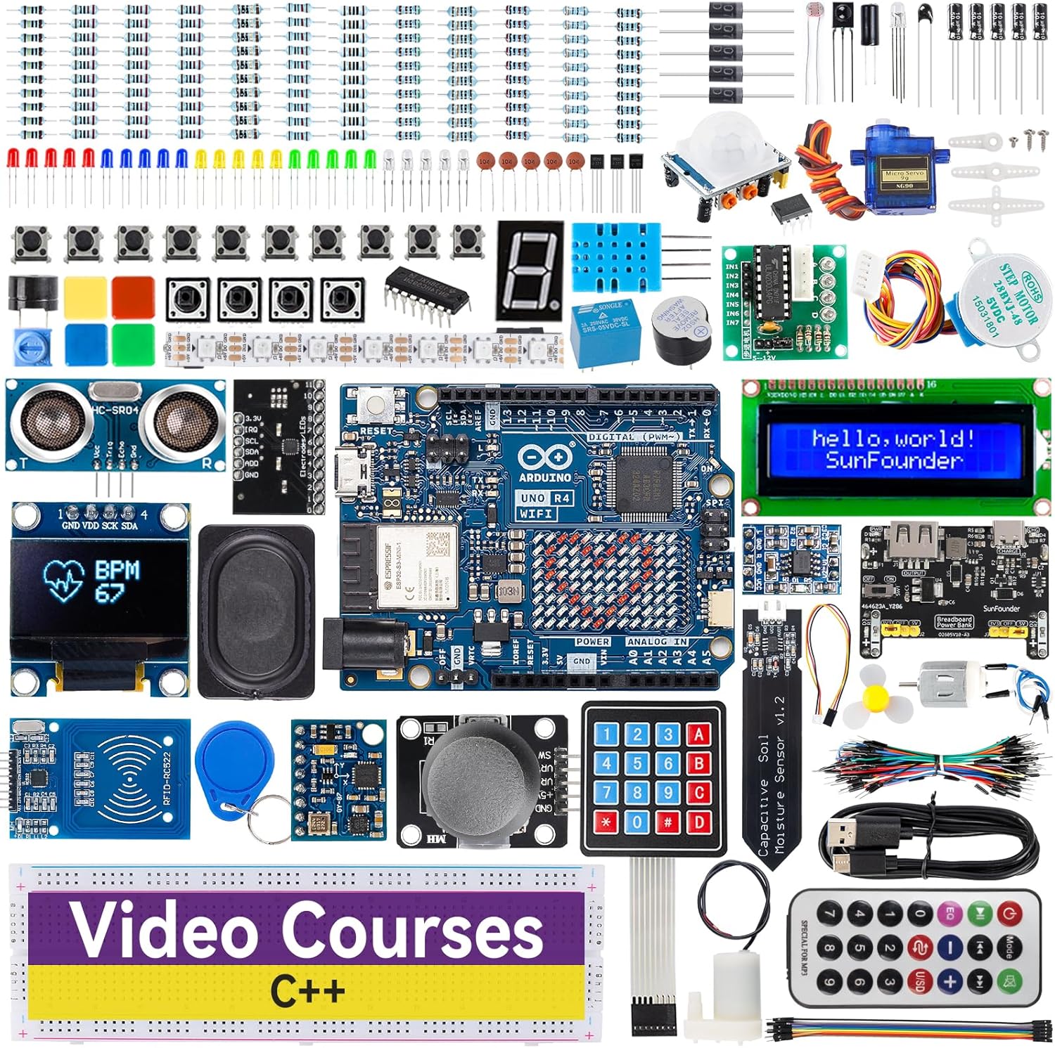SunFounder Elite Explorer Kit: Ultimate Arduino Starter Set